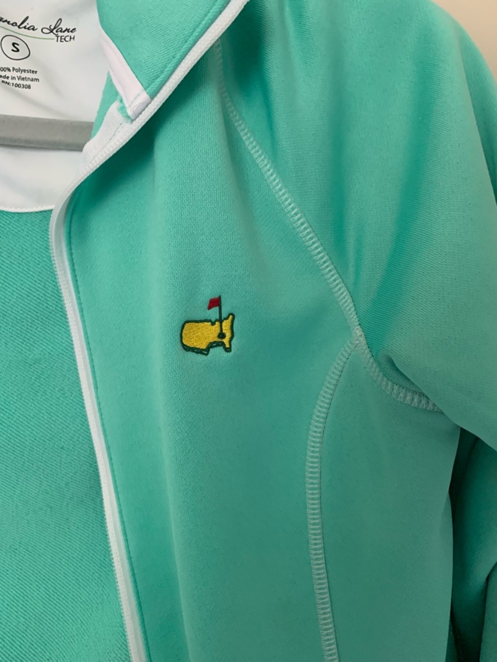 Masters Magnolia Lane Women’s Seafoam/Mint Green Full Zip Jacket Sz Small - Picture 3 of 8